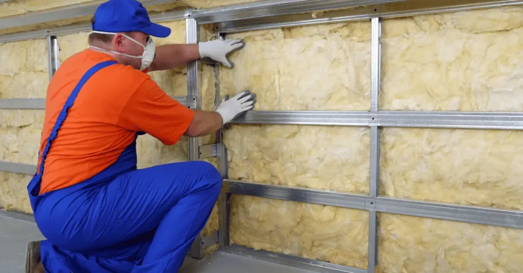 Pose isolation intérieur dans les combles avec ossature métallique